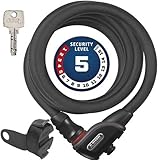 ABUS Kabelschloss Phantom 8950/180 KF - Fahrradschloss-Set mit Halterung KF...