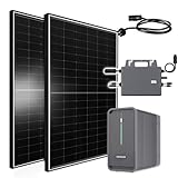 Balkonkraftwerk 1170W Solaranlage mit Speicher Marstek 2240W, 800W TSUN...