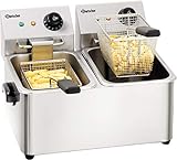 Bartscher A162412E SNACK II Doppel-Fritteuse, 8l 4000 W
