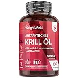 Antarktisches Krillöl Weichkapseln - 1200mg pro Portion - Liefert Omega 3,...