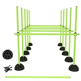 TRMLBE Sprungstangen-Set Agility Hürden Set für fußball Kinder...