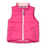 Amazon Essentials Mädchen Schwere Pufferweste, Rosa, 6-7 Jahre