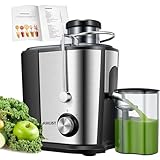 Juilist Entsafter Gemüse und Obst, 600W Juicer mit Großer Einfüllschacht...