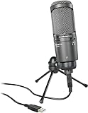 Audio-Technica AT2020USB+USB Kondensatormikrofon mit Richtcharakteristik...