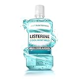 LISTERINE Cool Mint Mild 500 ml, antibakterielle Mundspülung mit...