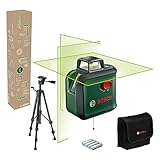 Bosch Kreuzlinienlaser AdvancedLevel 360 mit Premium-Stativ (3 Laserlinien...