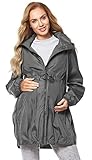 Be Mammy Damen Parka Übergangsjacke Herbstjacke Umstandsjacke BE20-213...