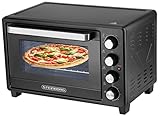 Mini Backofen 35 Liter | 1600 Watt | Pizzaofen | Innenbeleuchtung | Inkl....