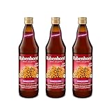 RABENHORST Sanddorn Muttersaft BIO 3er Pack (3 x 700 ml) - 100 % purer...