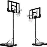 LIFERUN Basketballkorb Outdoor, Verstellbare Korbhöhe von 230 bis 304 cm,...