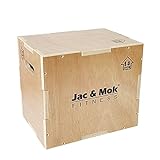 JacMok 3 in 1 Holz Plyo Box-Jumping Box-Non-Slip Plyometric Box for Jumping...