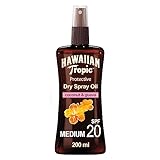 Hawaiian Tropic Protective Dry Spray Oil LSF 20, 200ml, 1er Pack (1 x 200...