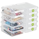 SmartStore Kleine Aufbewahrungsboxen 1L – 10 transparente und stapelbare...