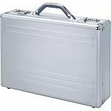 ALUMAXX 45131 Laptop-Attaché-Koffer Kronos aus silbernen Aluminium,...