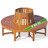 Casaria® Baumbank Wetterfest Holz FSC®-Zertifiziert 320kg Belastbarkeit...