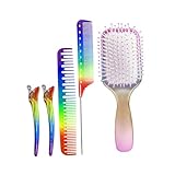 TOVINANNA 1 Satz Rainbow Massagekamm hairbrush haarbürsten haarmassage...