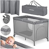 Ricokids Reisebett Baby Mit Matratze 125 x 65 x 78 cm Kinderreisebett...