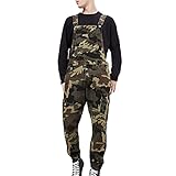 Generisch Camouflage Latzhose Herren Modisch Arbeitslatzhose Denim Latzhose...
