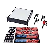Mattel WWE Superstar-Ring mit Etiketten für Hauptkampf und RAW, Matte mit...