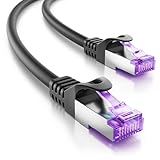 deleyCON 3,0m CAT7 Netzwerkkabel - 10 Gigabit - RJ45 Patchkabel Ethernet...