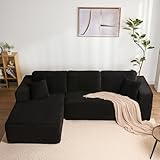 Litbird Modulares L-förmiges Ecksofa mit Schlaffunktion – rahmenloses...