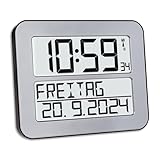 TFA Dostmann Timeline Max Funk-Wanduhr, 60.4512.54, digital,...