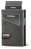 DAPARA Slim Wallet mit Münzfach & RFID-Schutz- Slim Wallet Herren - Karten...