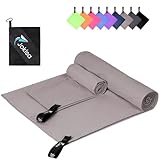 Jokisa Mikrofaser Handtuch 2er Set, 180X90cm Strandtuch Mikrofaser +...