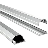 RICOO Kabelkanal aus Aluminium Universal Z0100-S Kabelführungssystem für...