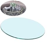Esstisch aus gehärtetem Glas, runder Glastisch für Esszimmer,...