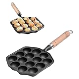 Tissting Takoyaki Pfanne Grillpfanne 14 Löcher 3,6cm Loch Antihaft...