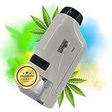 TronicXL Grow Taschenmikroskop 60x - 120x Lupe Mikroskop für Trichome...