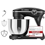 KLAMER Küchenmaschine 1800W, Knetmaschine Brotteig mit...