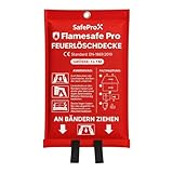 SafePro X Flame Safe Löschdecke für die Küche – Brandschutzdecke 1,0 m...