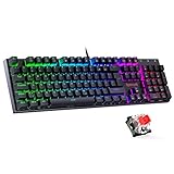 Redragon Mechanische Gaming Tastatur, QWERTZ Tastatur (Deutsches Layout)...