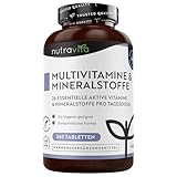 Multivitamin & Mineralstoffe - 365 hochdosierte Tabletten mit...