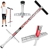 Merkan Pogo Stick, Springspringstange, Gummigriffe, Kinder, 5+, Gewicht bis...