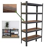 TRUTZHOLM Wohnzimmerregal Holzoptik 150x75x30 cm Traglast max. 650 kg I 5...