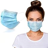 50 Stück Mundschutzmasken 3-lagig Mundschutz Gesichtsmaske Einwegmaske...