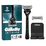 Gillette Body und Intimate Nassrasierer Herren, Rasierer + 2 Rasierklingen,...