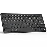 KBCASE Deutsche Bluetooth Tastatur für iPad/Samsung, Kabellose Tablet...
