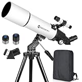 Teleskope für Erwachsene Astronomie, 80mm Aperture 600mm Refraktor...