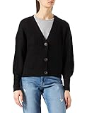 VERO MODA Damen VMLEA LS V-Neck Cuff Cardigan NOOS Pullover, Schwarz Dark,...