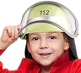 Balinco Feuerwehrhelm 112' für Kinder mit Klappvisier & Nackentuch |...