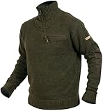 La Chasse Hart Warmer Troyerpullover Québec oliv/grün Herren Jagdtroyer...
