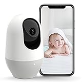 nooie Babyphone mit Kamera, Babyphone Kamera WLAN Indoor 360, Baby Monitor...