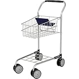 Bayer Design 75001AA Einkaufswagen Supermarkt Kinder, Silber, aus Metall,...