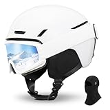 Skihelm mit Skibrille Skimaske Skihelme für Damen und Herren mit...