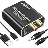 DA Wandler, Fokky 192kHz DAC Konverter Digital-Analog-Wandler,SPDIF Koaxial...
