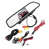 Rückfahrkamera Spiegel, Auto HD Rückspiegelmonitor, 4,3-Zoll Auto HD...